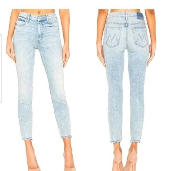 Mother Superior Denim The Stunner Ankle Chew Slim Jeans Walking on Water SZ 31 - Picture 1 of 5